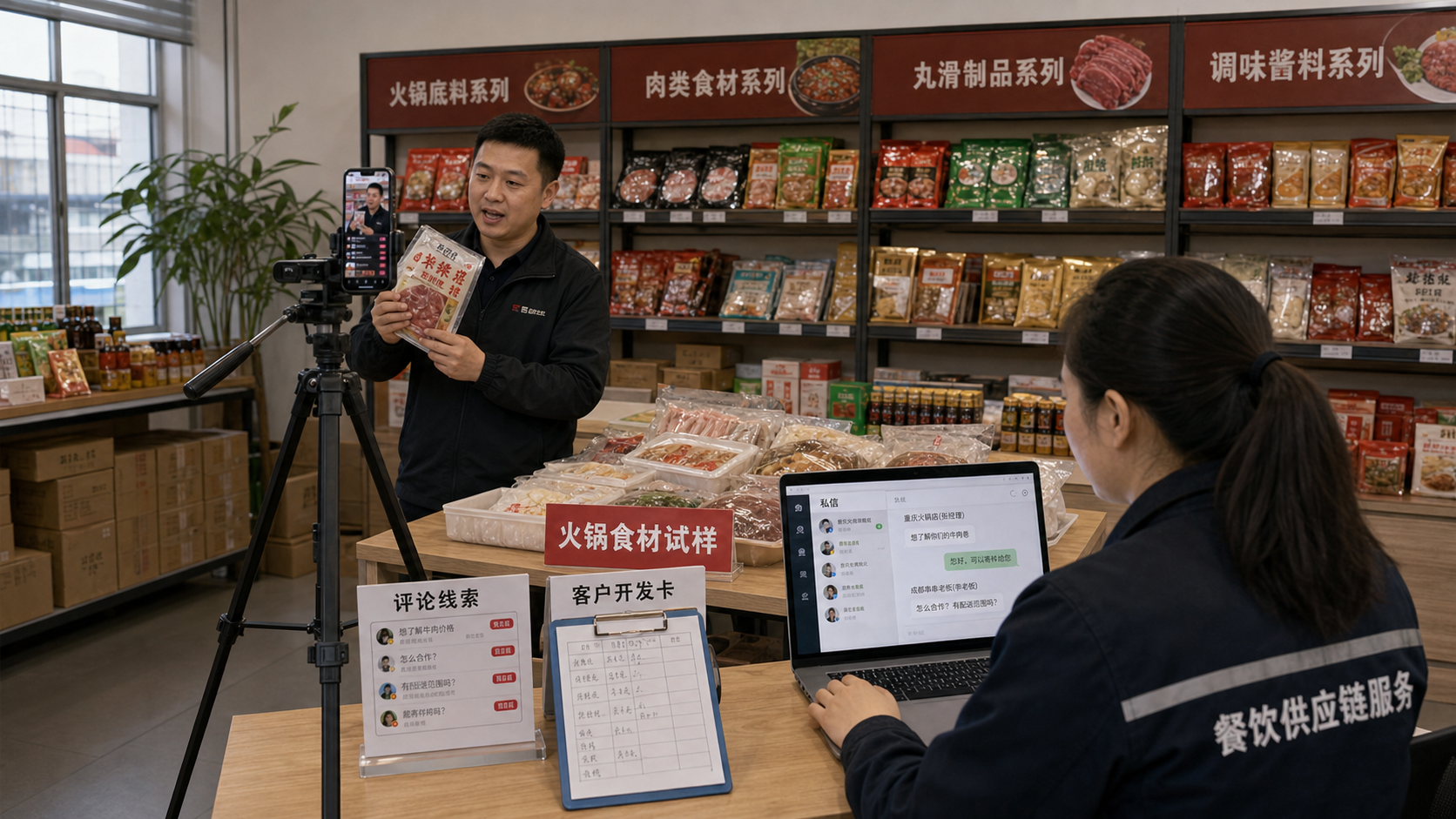 火锅食材供应商做视频号获客：别拍仓库，拍门店采购会问的问题封面图